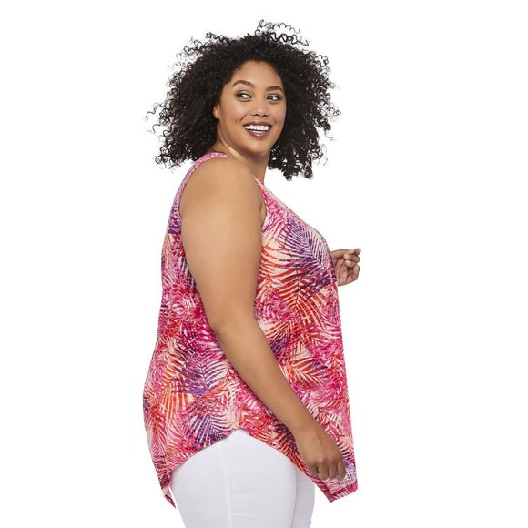 NWT George Plus Women's Burnout Layered Tank 3x - Picture 4 of 4